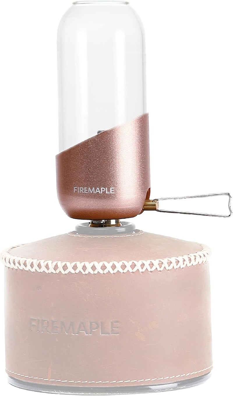 Fire-Maple Fire Maple Orange Camping Light, Propane Lamp，Gas Lantern, Glass Lampshade & Windproof, NO Mantles Needed, Brightness Adjustable, Heating, Camping Atmosphere &Bright Flames - Image 1